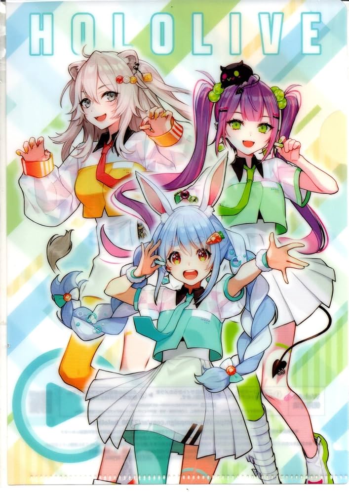 ホロライブhololive 美品多数　クリアファイルアニメキャラ　V Tuber hololive - ホロライブ クリアファイル ファミリーマート